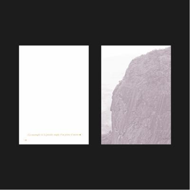 Carte A5 (Jaune fluo et argent)