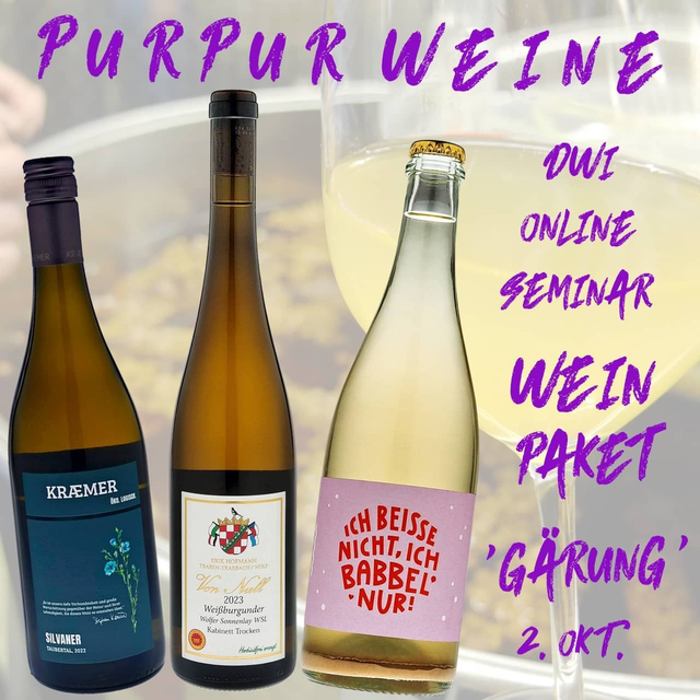 Wein Paket 1 - DWI Onlineseminar 2.10.25 19°° Uhr Gärung Von Null Krämer Meyer
