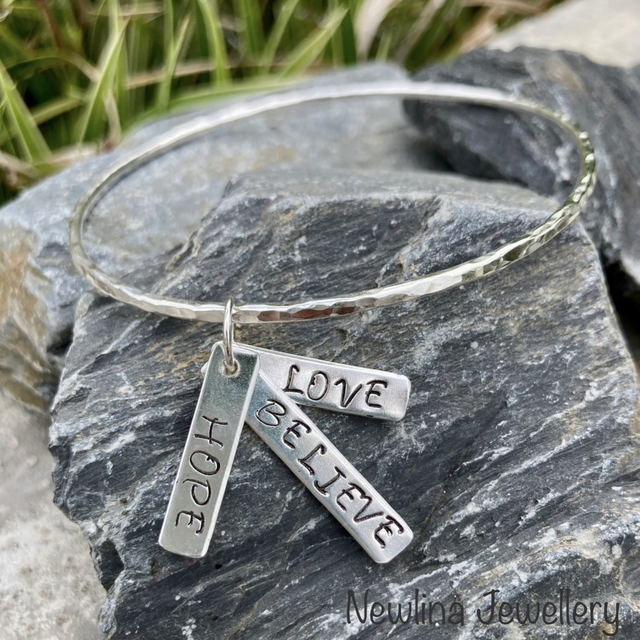 Three Little Wishes Bangle