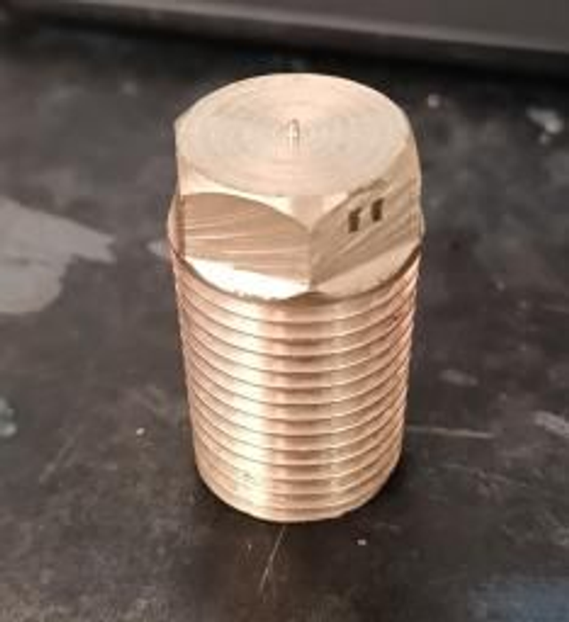 1/2 BSPT Washout Plug