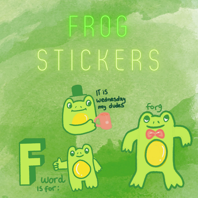 Froggy Stickers (Set of 6)