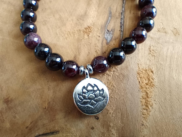 Bracelet Grenat - 8 mm