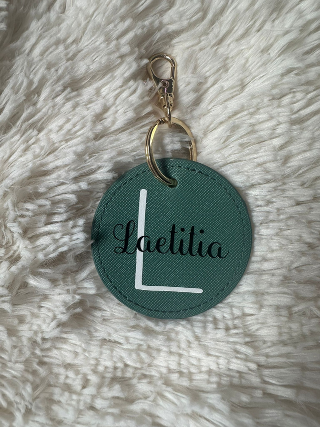 Porte clés rond personnalisable Prénom 
