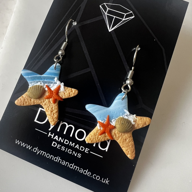 Beach scene - starfish shaped