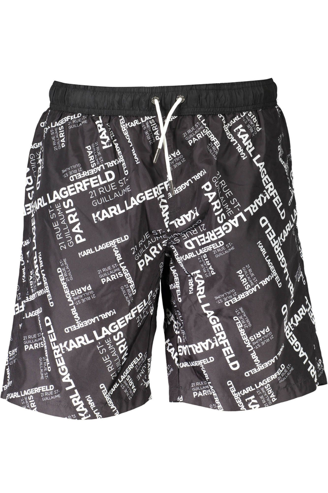 KARL LAGERFELD BEACHWEAR COSTUME PARTE SOTTO UOMO NERO