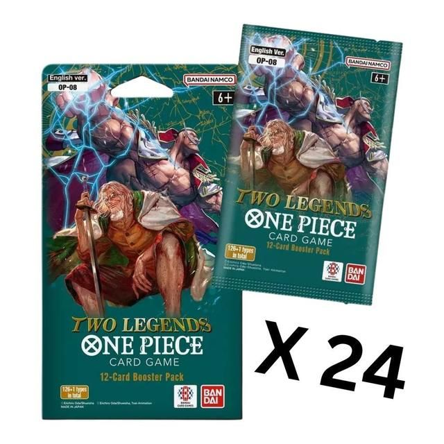 Bandai One Piece OP-08 Two Legends Sleeved Boosters (24 Pieces)