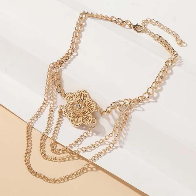 Bracelet de biceps Fleur et Chaines