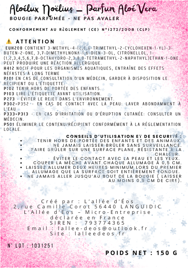 Coffret Noelius - 4 bougies