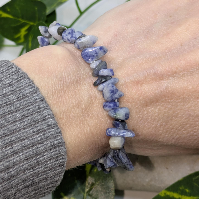 Bracelet "Sodalite" baroque BR-216
