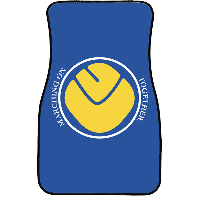 Leeds United Smiley Face Car Mat - Marching On Together