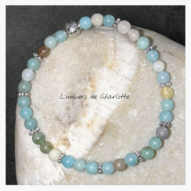 Bracelet "Amazonite" 4mm BR-116