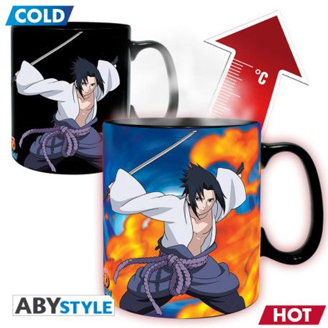 Duel (Naruto vs Sasuke) - Naruto Shippuden - Mug Magica Termica 460 ml ⚡️🍥