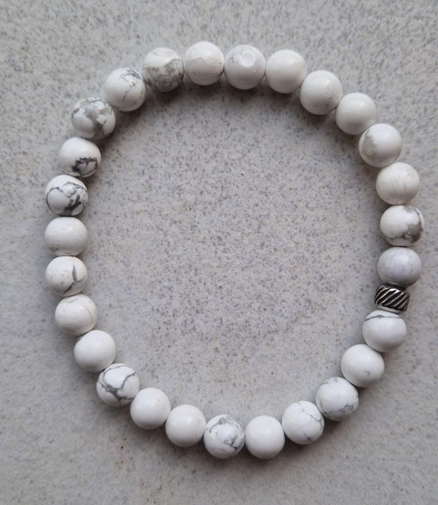 Bracelet HOWLITE 6mm