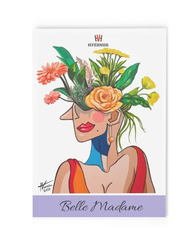 N2-1.5 - Planche à découper - Belle madame  H.Vernise  