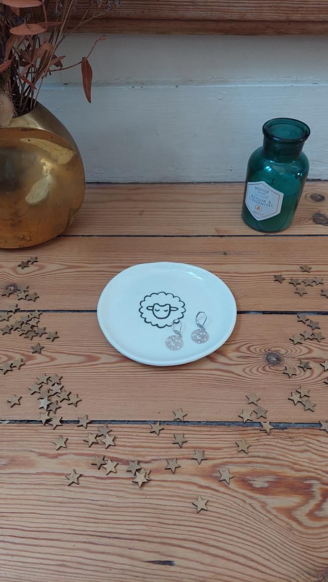 BO papillons argentés 