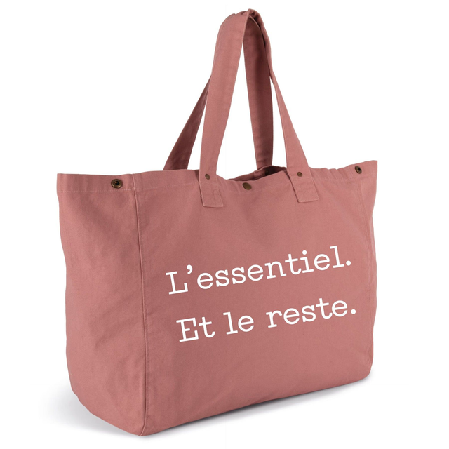 Sac de shopping "L'essentiel et le reste"