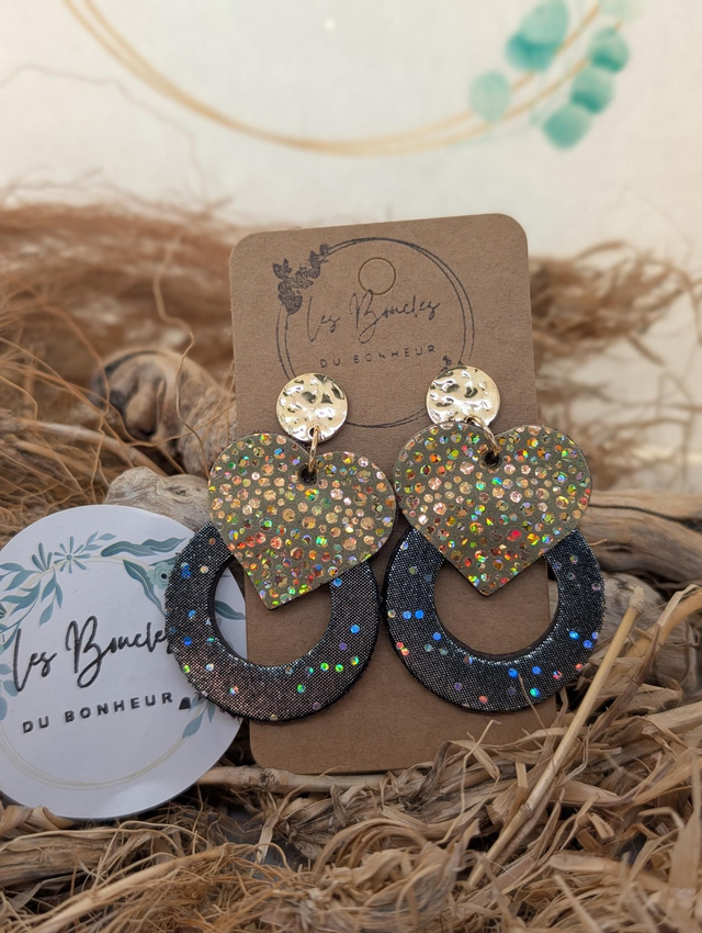 Boucles d&#039;oreilles Coeur ❤️ mo050