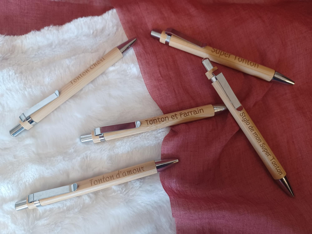Stylo bambou spécial "Tonton"