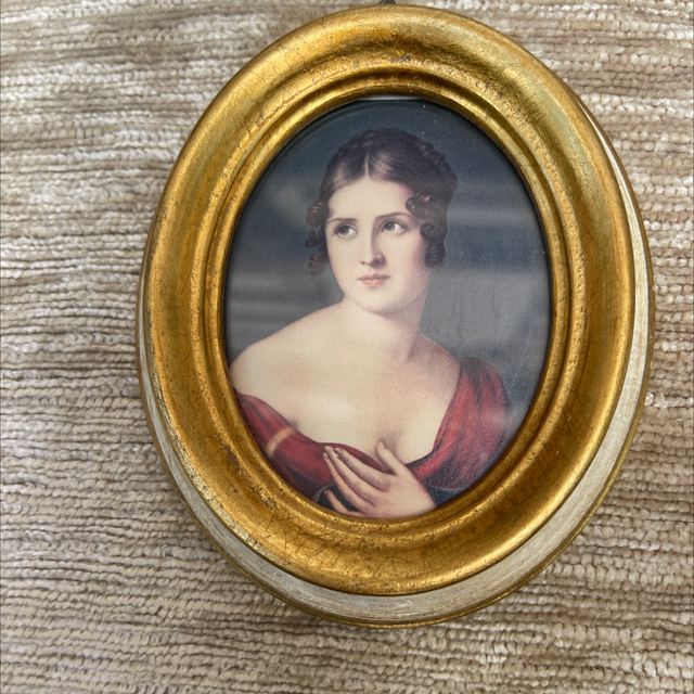 Ovaler vergoldeter Bilderrahmen Paulina Bonaparte