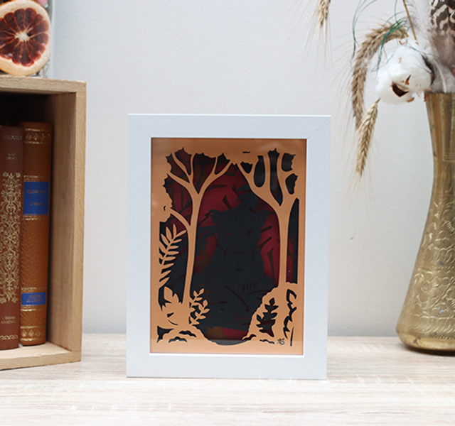 Veilleuse de la Panthère dans la jungle orange