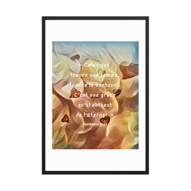 Proverbes 18:22  | 50x70cm