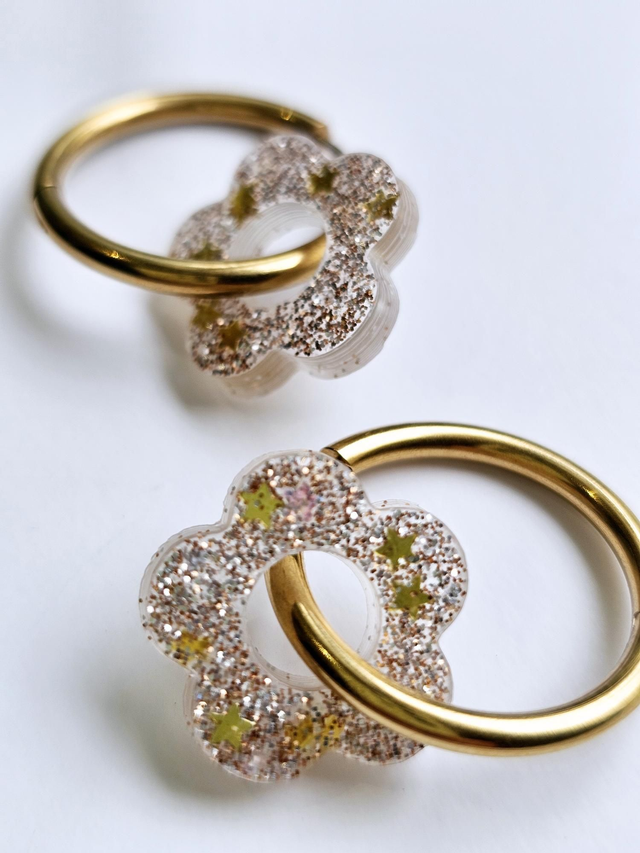 CREOLES EDEN MARRONS PETITES ETOILES DOREES