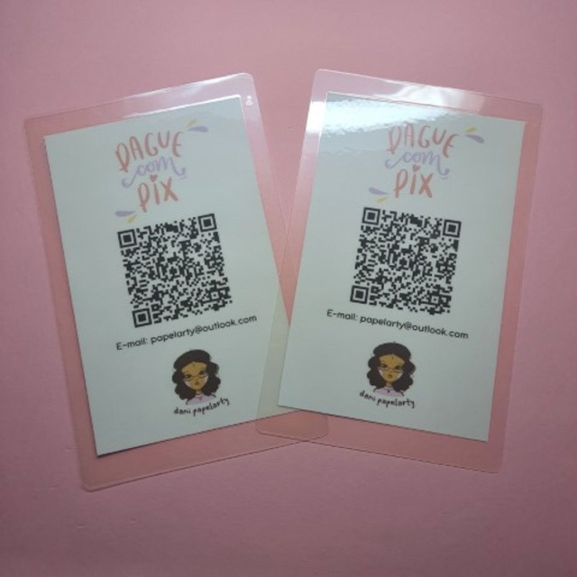 Plaquinha PIX Qr Code