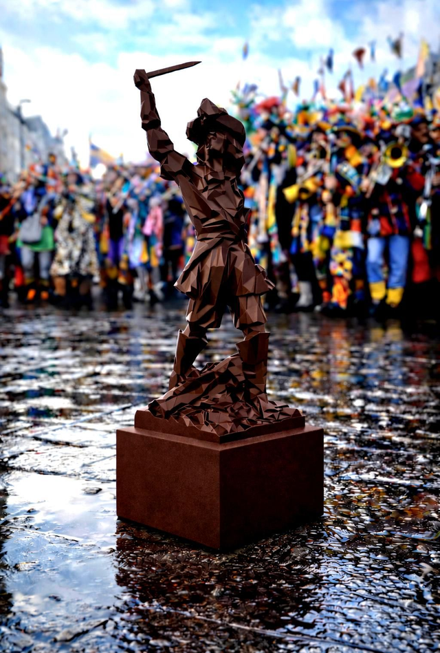 Statue Pop Jean Bart Brown