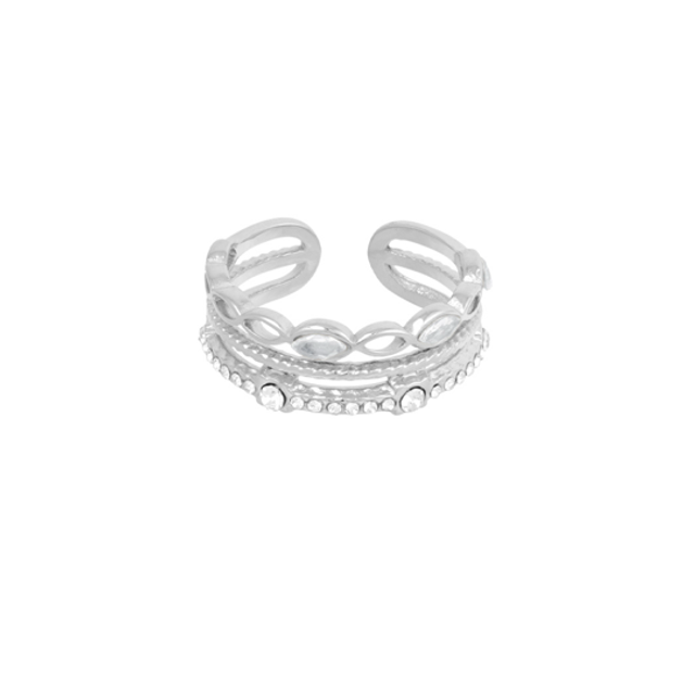 Ring triple zilver