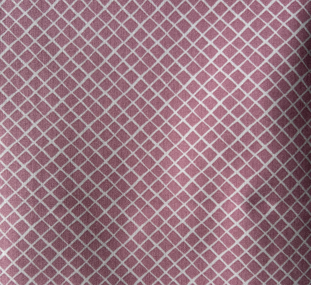 Tissu losange vieux rose