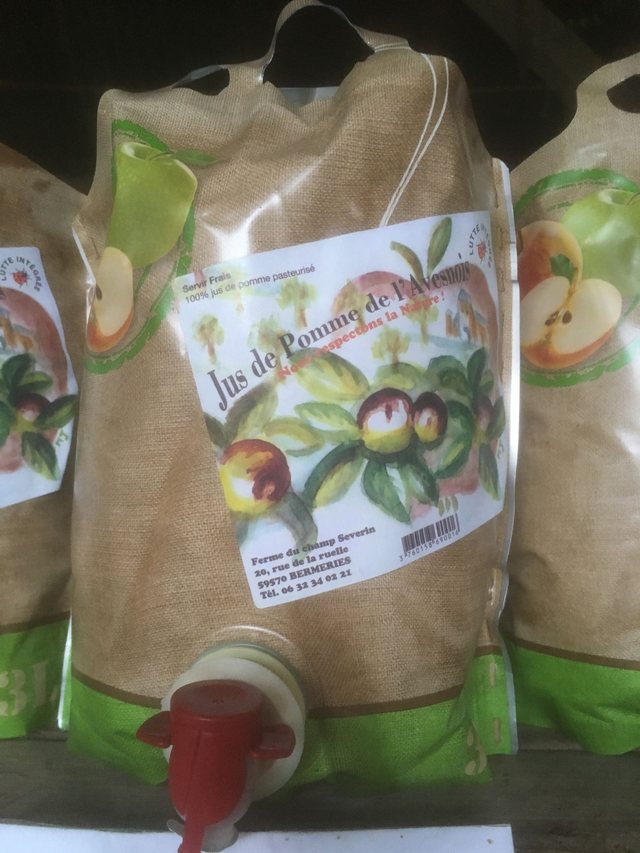 Nos Jus de pommes en poche de 3L