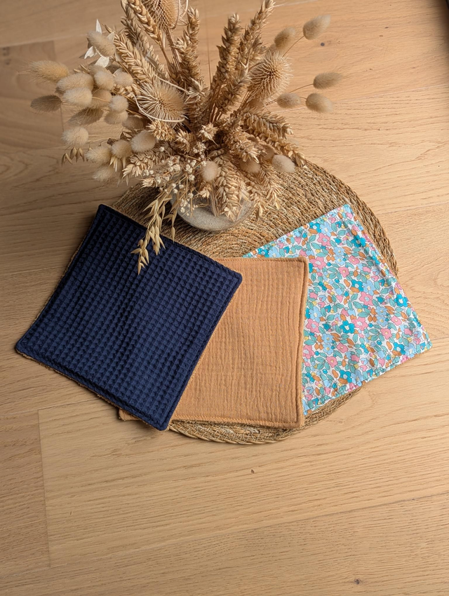 Grandes lingettes lavables 