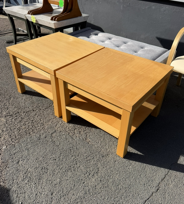 A Pair Of Large Modern Side Tables