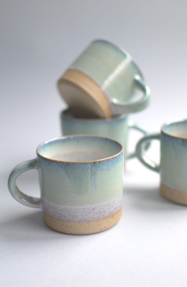 Coffee Cup - Speckled Ocean Blue 