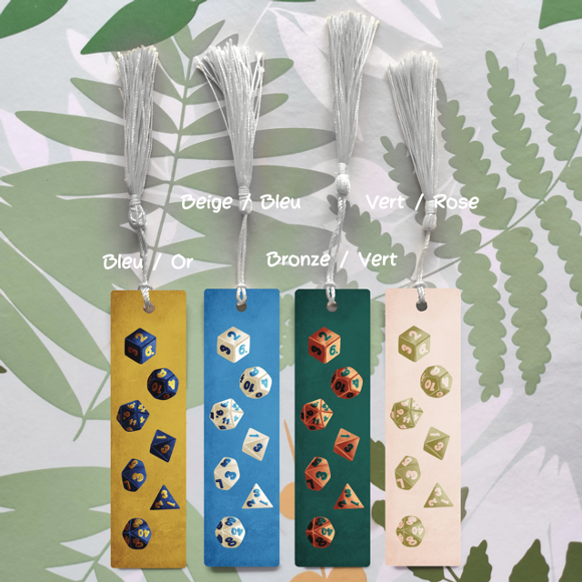 Dés JDR - Marque-pages