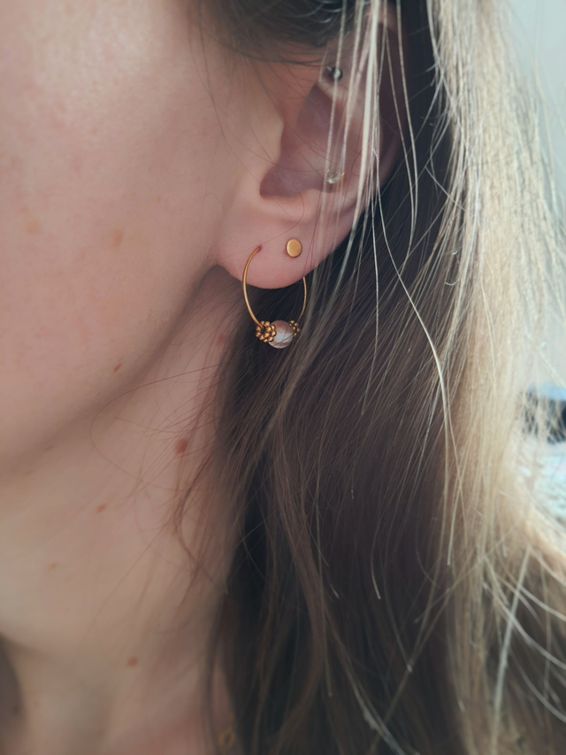 Boucles d'oreilles Agate Botswana