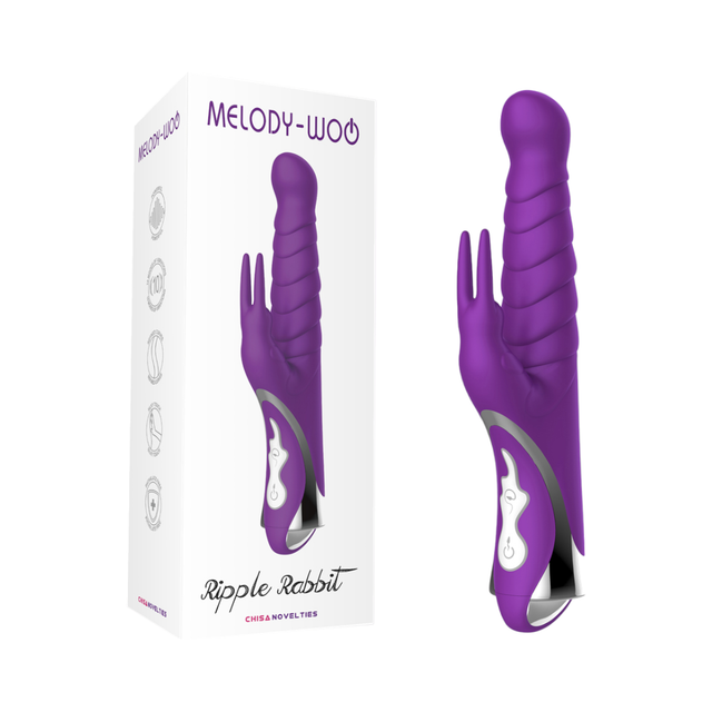 Rotador Vibrador Recargable USB Ripple Rabbit