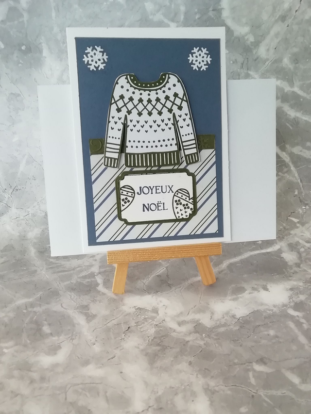 ❄️ Carte Hivernale Pull &amp; Flocons