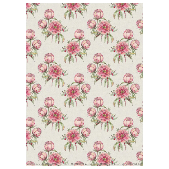 Wild Roses Embroidery Art Card