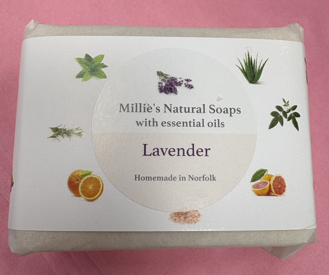 Millie’s natural soaps lavender 90g