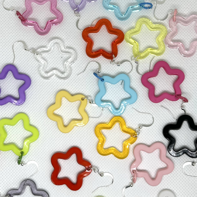 Colourful Star Earrings