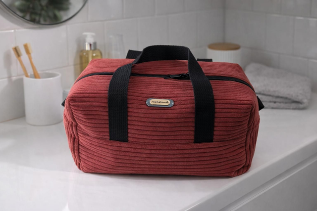 trousse de toilette terracota