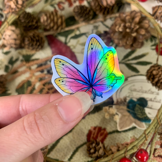 Sticker Holographique - Fée Papillon