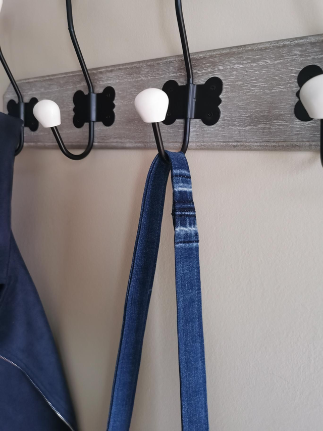 Sac mains libres #124 - Mix de jeans et tissu provençal