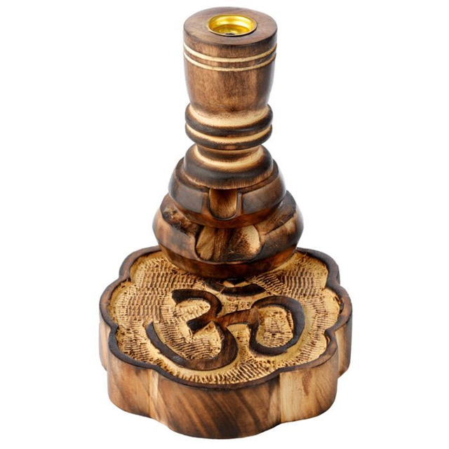 Brûleur d'Encens à Refoulement Reflux Backflow en Bois de Manguier