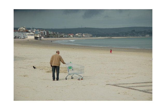 15 by 10 inch print. Weymouth trolley.