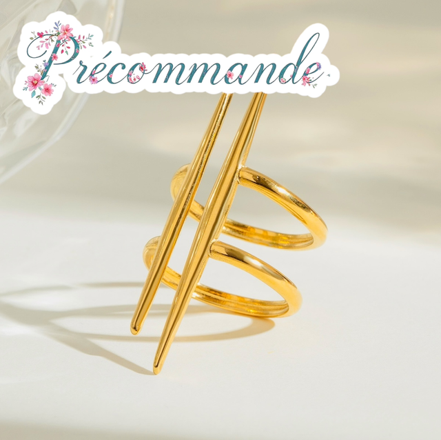 Bague SANAÉ Doré | PRÉCOMMANDE 