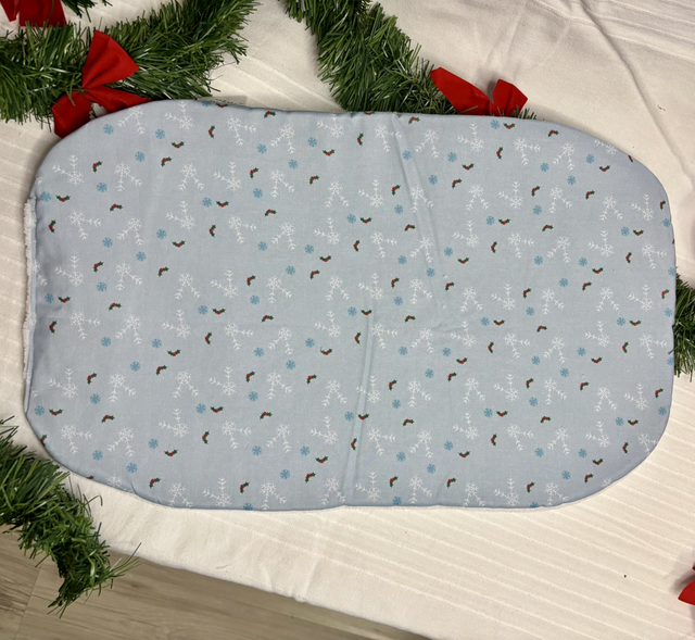 Coussin ovale Albertha&#039;s - Noël &quot;Flocons&quot;