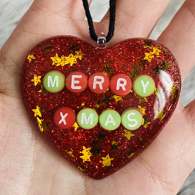 Suspension Merry Xmas Red