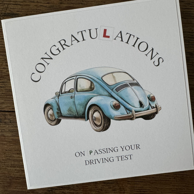 C113/F99 Congratulations on Passing Driving Test
